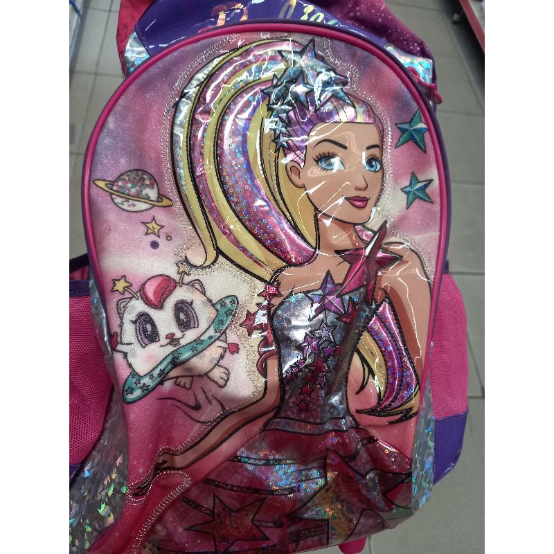 Mochila Infantil de Rodinha Barbie Aventuras nas estrelas com Caixa de ...