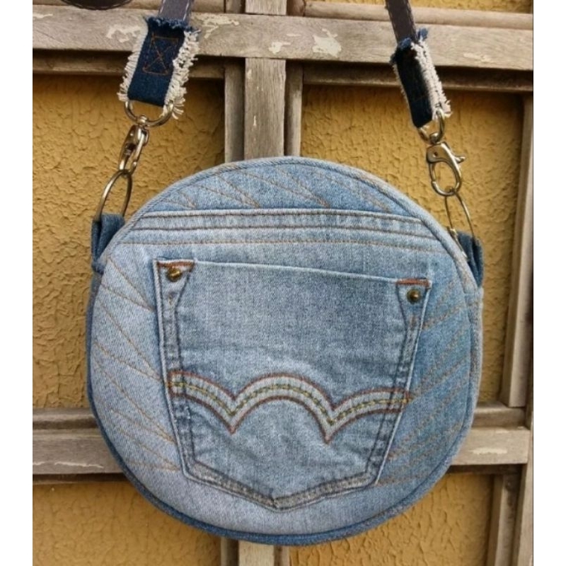 Bolsa Jeans Redonda Exclusiva
