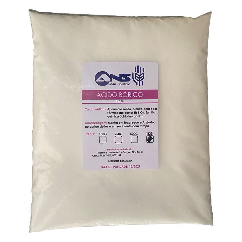 Ácido Bórico puro solúvel 1kg