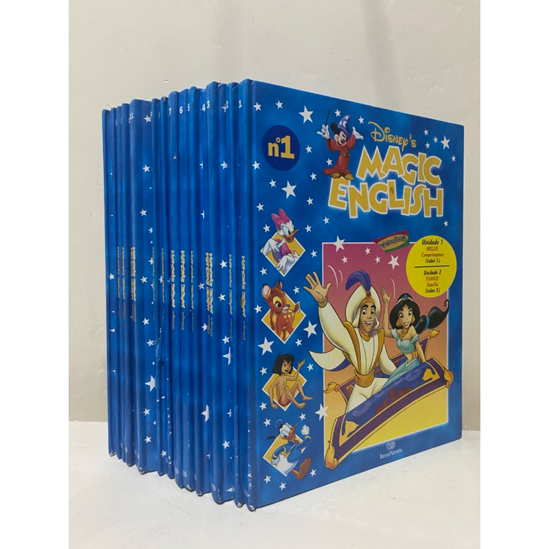 Coleção Completa 16 Livros Capa Dura Disney Magic English