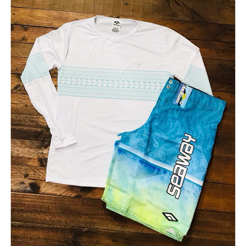 Conjunto Seaway completo CAMISA UV padrão original lançamento promoção ...
