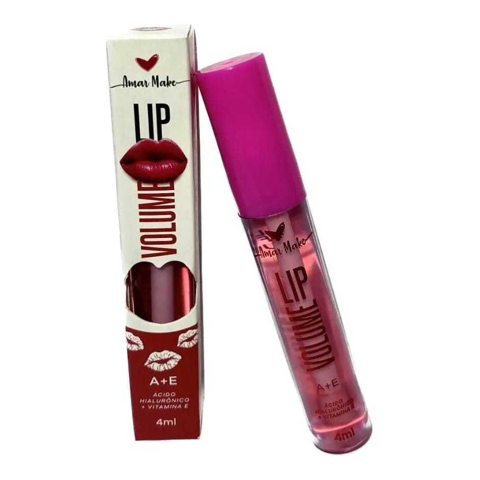Gloss Lip Volume Aumenta Lábios Amar Make Ácido Hialurônico Vitamina