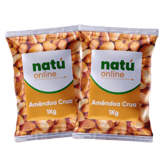 Amêndoa Natural Crua 2Kg Importada