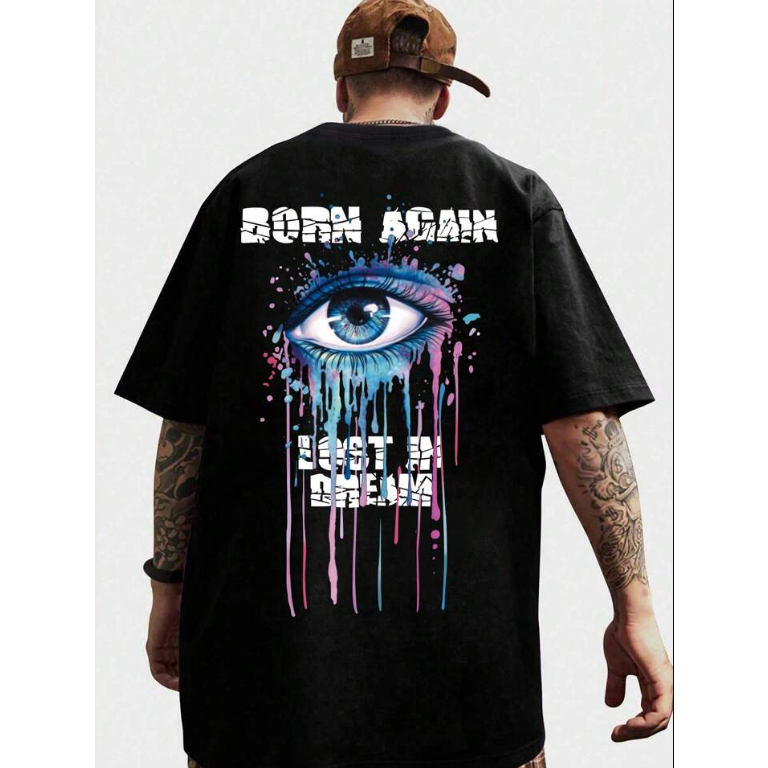Camiseta Preta Oversized Homem Japones Caveira Unissex Confortavel
