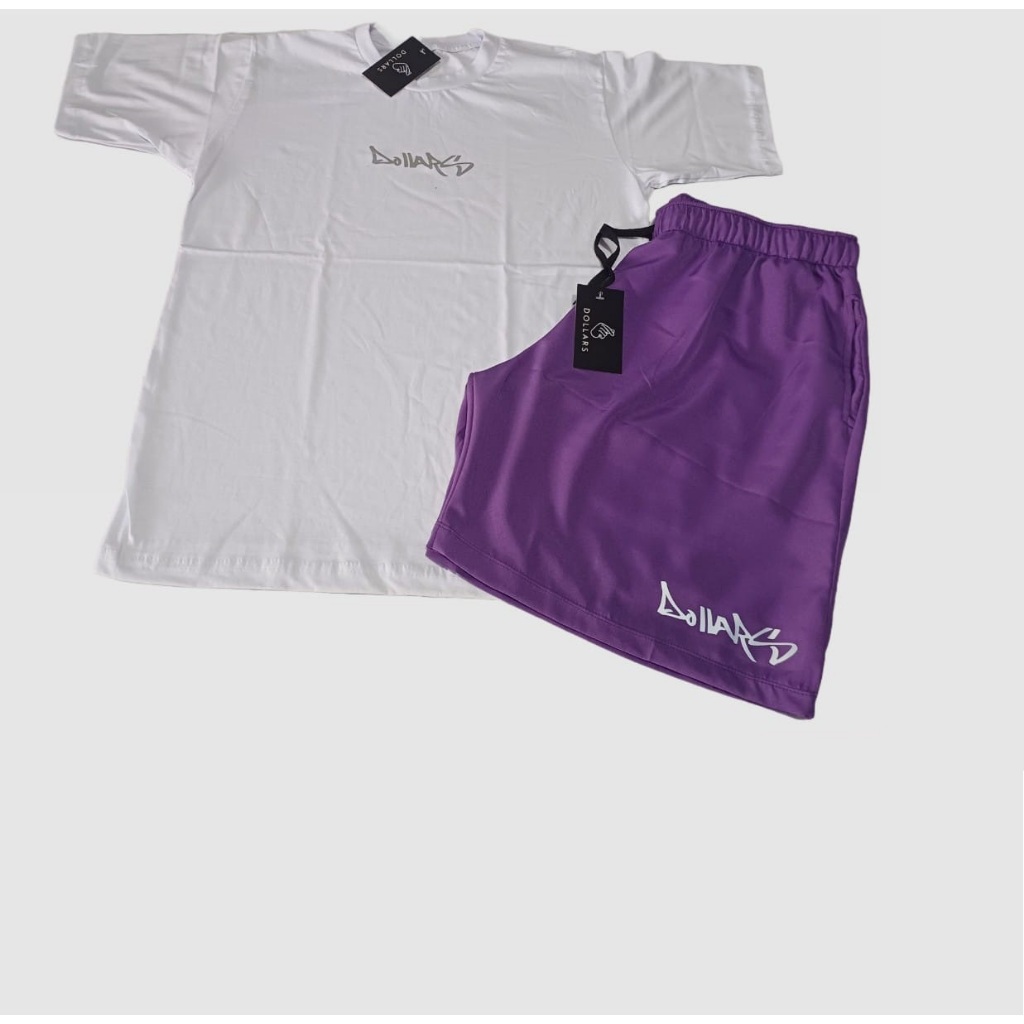 KIT CAMISETA E BERMUDA SHORTS TACTEL PRAIA VERÃO OFERTA SKATE SURF TREINO