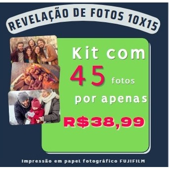 Revelação de 45 fotos 10x15 Envio rápido Impressão Revelar foto ...