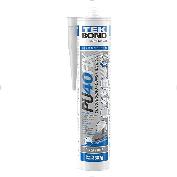 Selante de poliuretano PU 40 FIX, branco, 387 g, TEKBOND