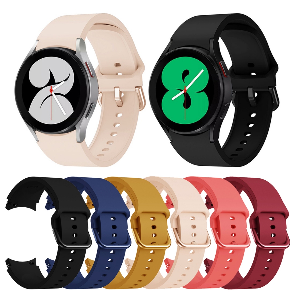 Pulseira De Silicone Para Relógio Samsung Galaxy Watch 6/5/4 44mm 40mm / Watch 6 Classic / Watch 5 Pro / Watch 4 Classic