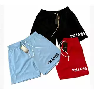 COMBO 3 shorts tactel Skate Sk8 Street Dollars Elastano Confortável Praia Verão Oferta