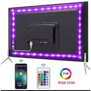Fita Led 5050 Rgb Controle Remoto 5v Usb Para Tv Pc Carro Cor da luz RGB 5m ou 3m