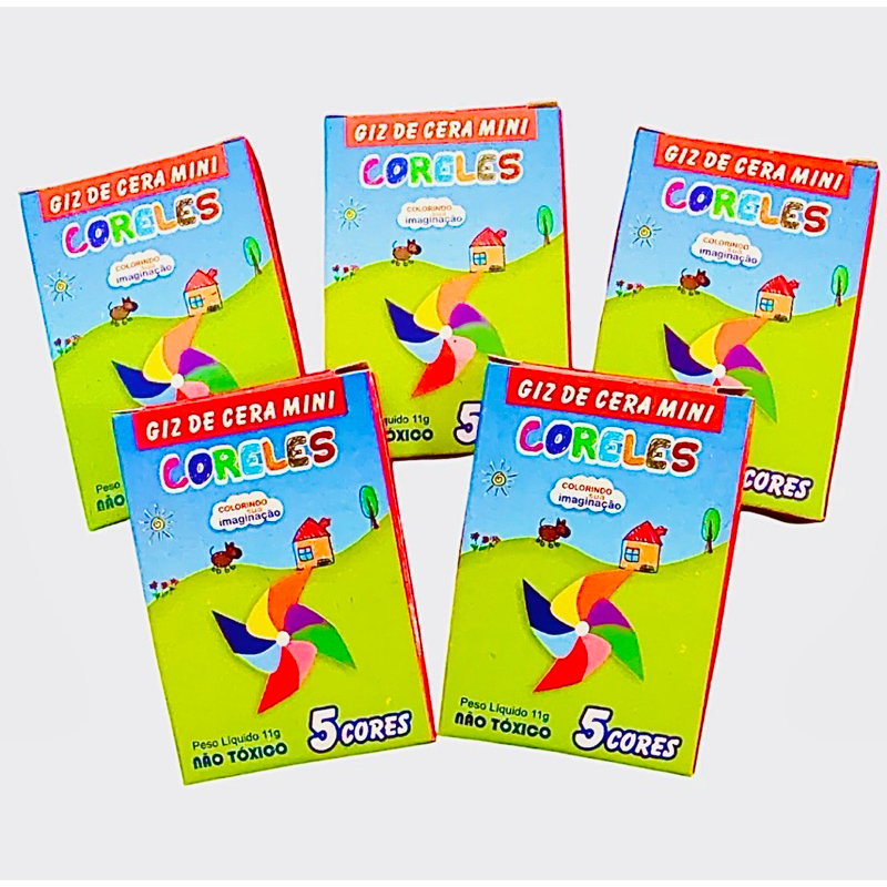 Kit 20 Cxs Mini Giz de Cera c/5 cores | Shopee Brasil Kit 20 Cxs Mini Giz de Cera c/5 cores | Shopee Brasil