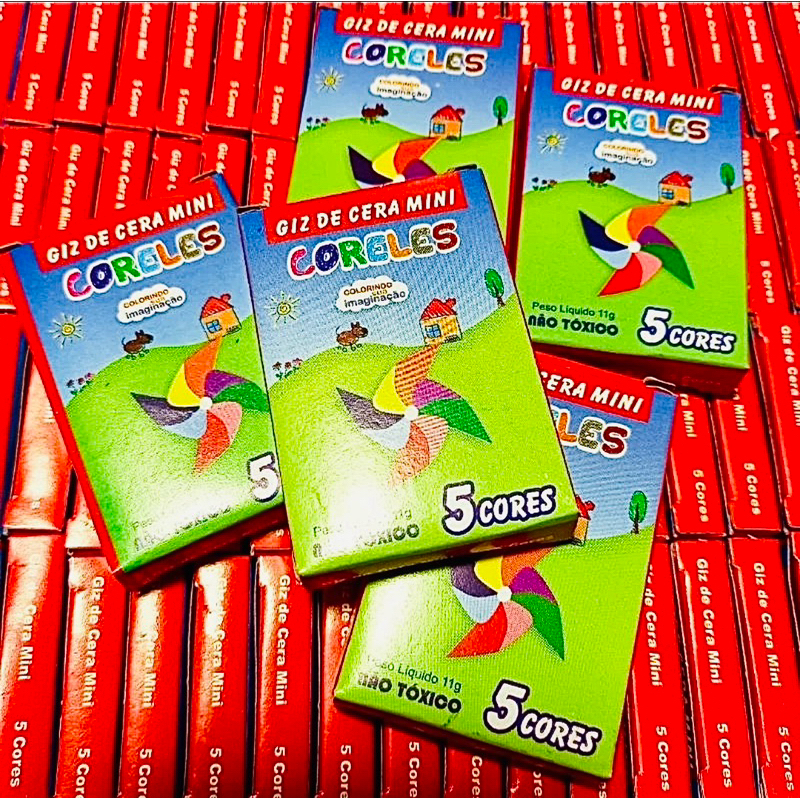 Kit 20 Cxs Mini Giz de Cera c/5 cores | Shopee Brasil Kit 20 Cxs Mini Giz de Cera c/5 cores | Shopee Brasil