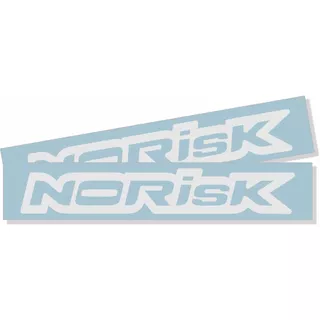 Par Adesivos para Capacetes Norisk Moto Carro Refletivo Branco