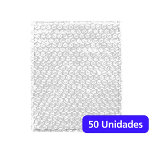 Saco Bolha Para Embalagens 15x19 cm - 50 Unidades