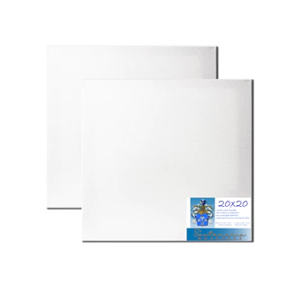 Kit 2 Telas 20x20 Para Pintura Pronta Para Uso 100% Algodão