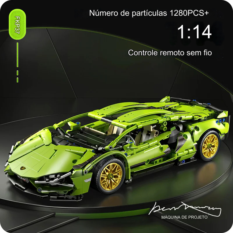 Tipo Lego Lamborghini Técnicos de Construção Automóvel, Desporto de Corrida, Modelo de Veículo Rápido, Cidade, Super Bricks Mecânicos, Puzzle Toys, Presente para Adulto