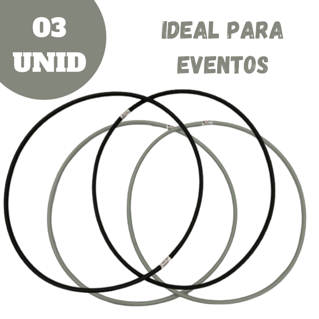Bamboles para Evento Preto e Cinza 04 Tamanhos - 03 UNID