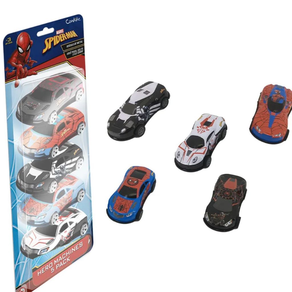 Conjunto com 5 Mini Veículos Metal Original - Candide | Shopee Brasil
