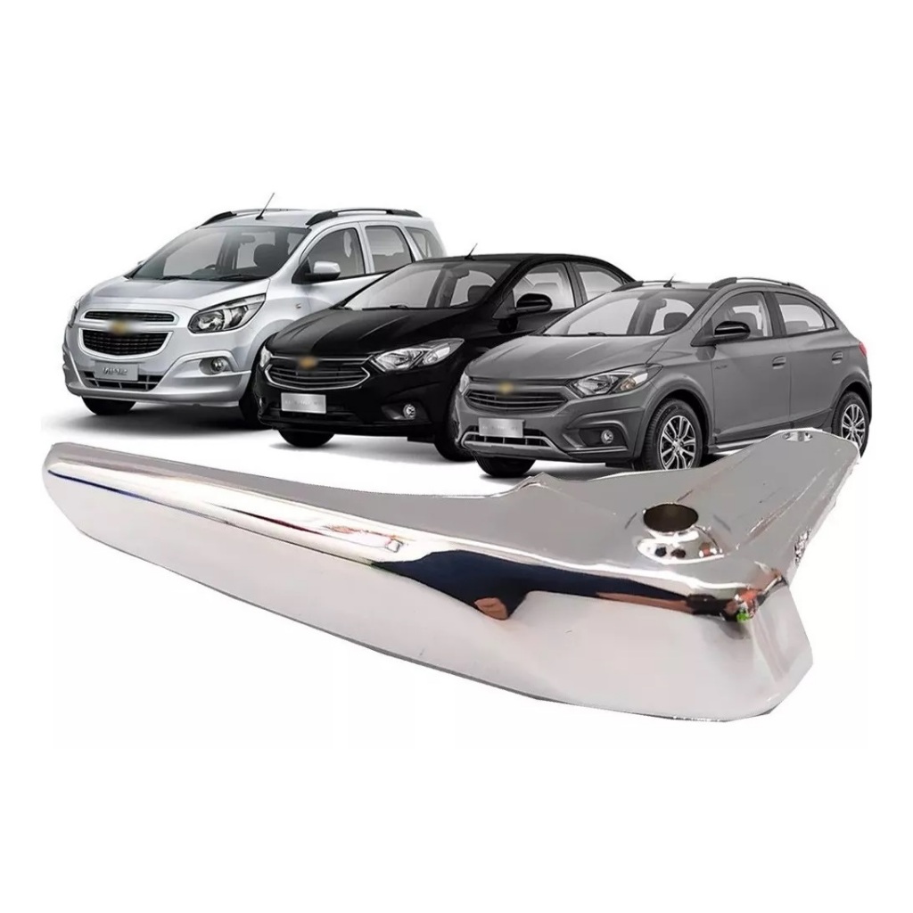 Maçaneta Interna Gatilho Porta Esquerda Cromada ( Motorista ) Dianteira / Traseira Onix Prisma Spin Cobalt 2012 2013 2014 2015 2016 2017 2018 2019