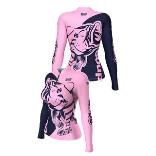 Camiseta de Pesca Mar Negro Fishing Pescador Rosa Go Up Feminina Proteção UV 50+