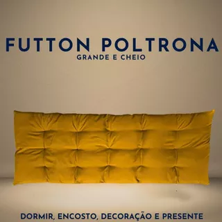 Futon 60 x170 cm Almofada Cadeira Poltrona Sofá Pallet Espreguiçadeira Grande Cheio Fofinho Macio Varanda Coberta