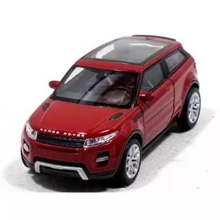 Miniatura Land Rover Range Evoque Welly 1/34 Metal e Fricção Vermelho