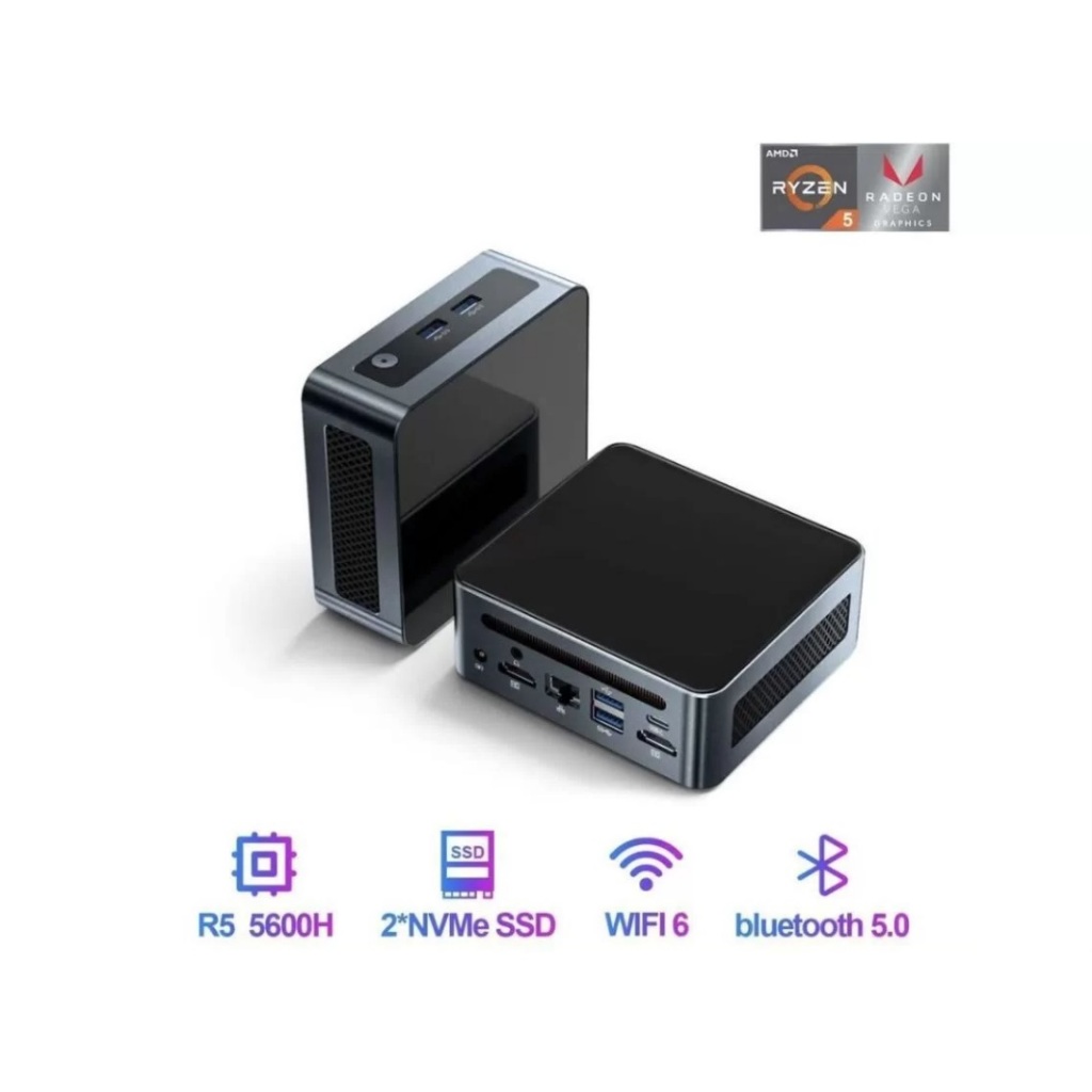 Mini PC Gamer AMD Ryzen 5 5600H, 16GB RAM e 512GB SSD - FIREBAT