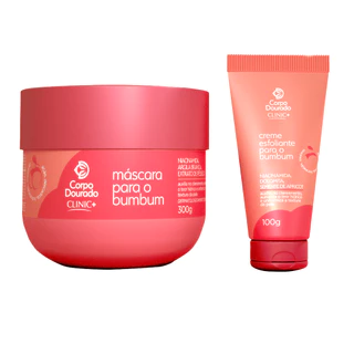 Máscara para o Bumbum 300g - Creme Esfoliante para Bumbum 100g - CORPO DOURADO