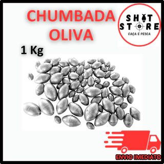 Chumbada de Pesca Oliva (1 Kg) - Escolher tamanho