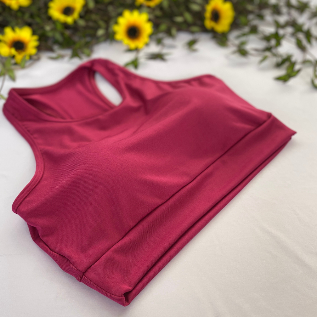 Top Academia Fitness Nadador Com Bojo Removivel Suplex Treino Roupas Femininas
