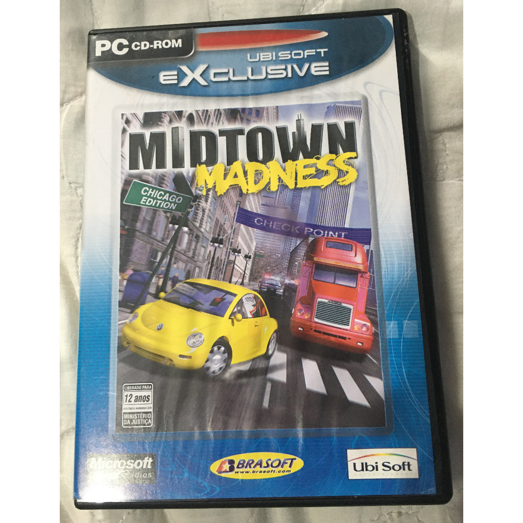 Jeu PC Midtown Madness - Version Française, Boîte Grand Format (big Box) Avec Notice - Très Bon état