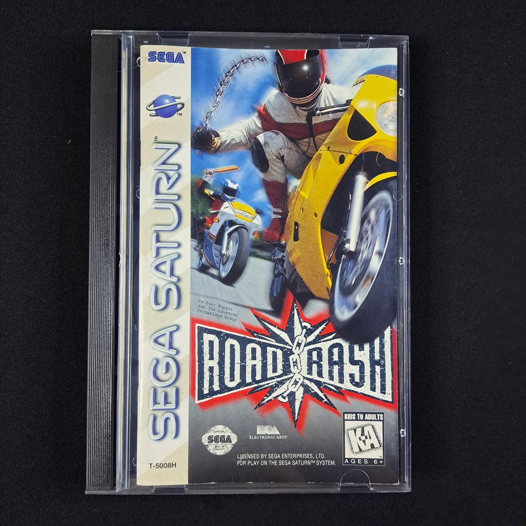 Boîtier Et Jaquette De Remplacement Pour SEGA Saturn Road Rash - Comme Neuf Region Free