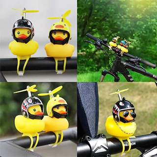 patinho com flash luz capacete decorativo pato moto bicicleta acessórios capacete