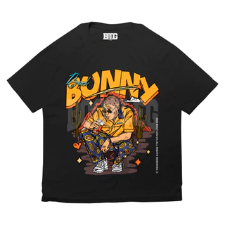 Camisa Camiseta Básica Bad Bunny Arte Me Porto SadBoy Algodão Unissex Bootleg Oficial