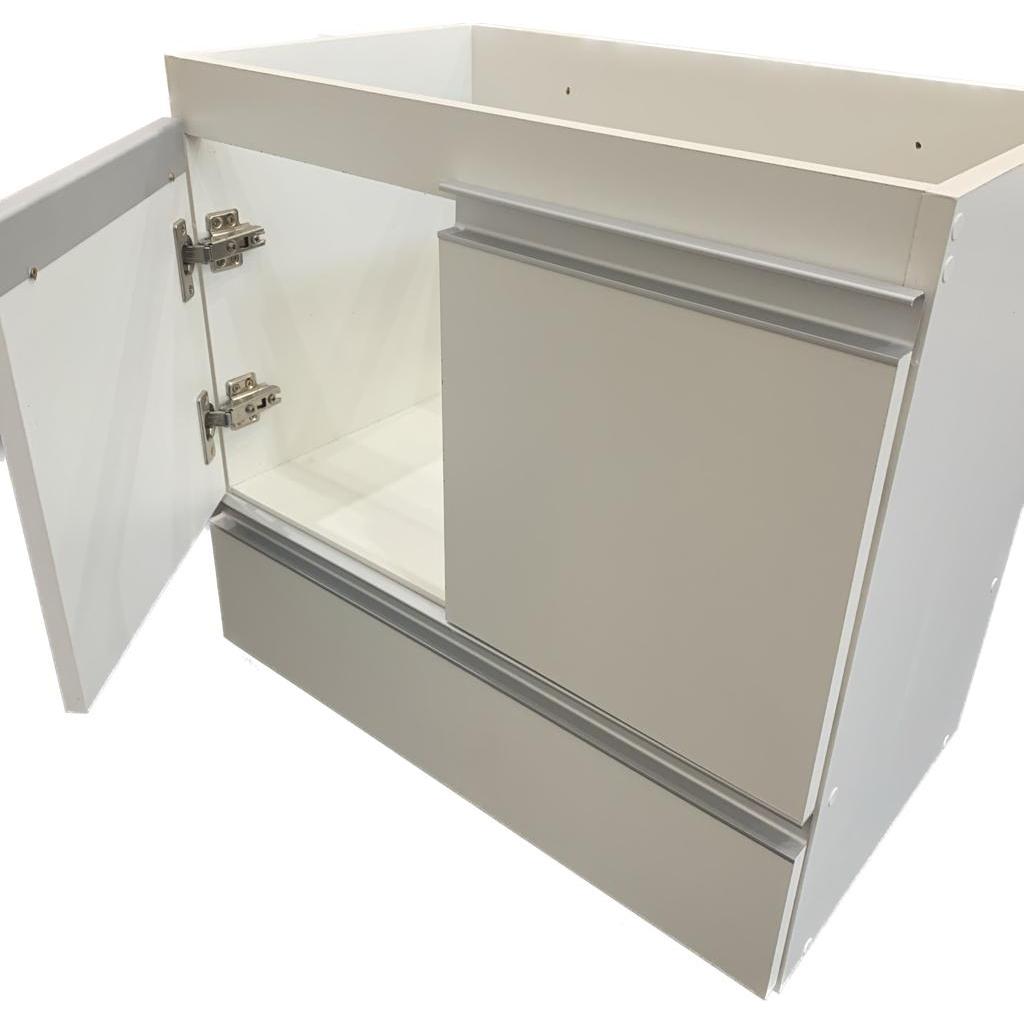 Gabinete 70cm Puxador em aluminio com Gaveta 100%mdf Moveis JTR