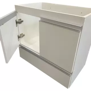 Gabinete 70cm Puxador em aluminio com Gaveta 100%mdf Moveis JTR