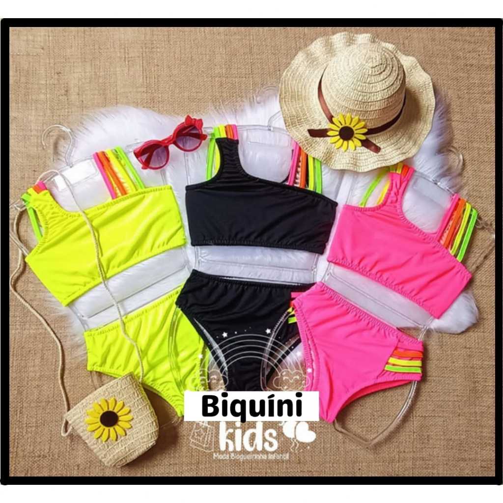Conjunto Biquini Infantil - Juvenil para o Verão - Style! - Moda Infantil - Moda Feminina
