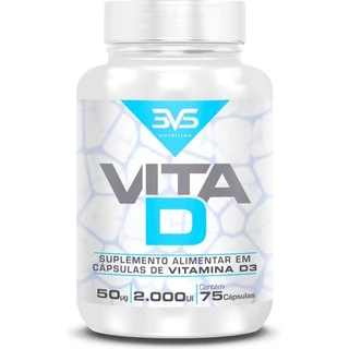 Vitamina D3 Com Tcm - Fórmula Exclusiva Com 2000ui E Triglicerídeos De Cadeia Média - 75 Cápsulas