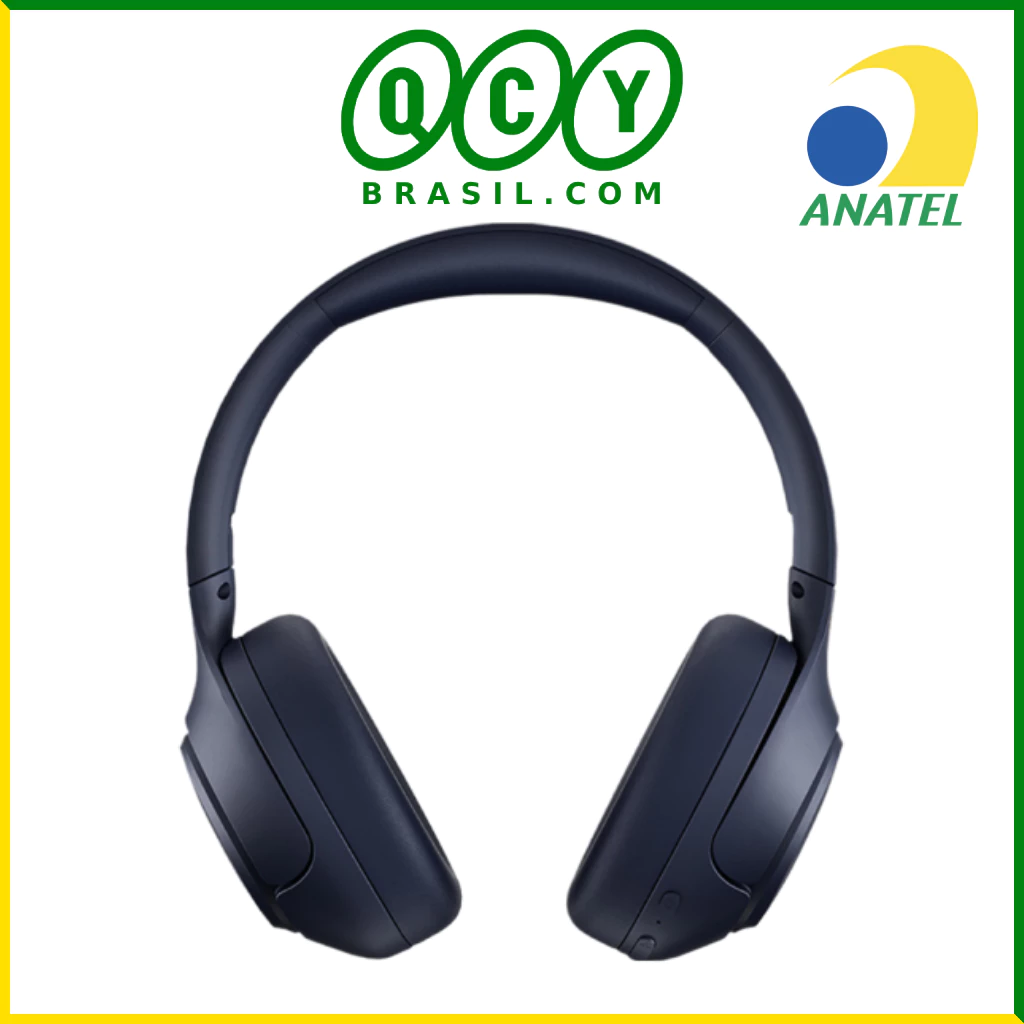 Headphone Sem Fio QCY H3 ANC Adaptativo Multiponto Bluetooth TWS 5.3 + Cabo P2 60h - Certificado Hi Res Audio