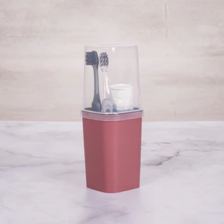 Porta Escova e Creme Dental Classic Fosco 380 ml Plasútil Estojo Porta Escovas Dente e Creme Dental