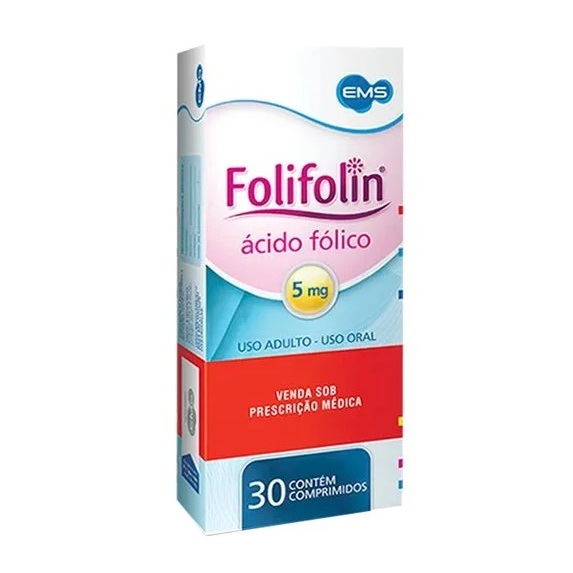 ÁCIDO FÓLICO - FOLIFOLIN 5MG 30 COMPRIMIDOS | Shopee Brasil