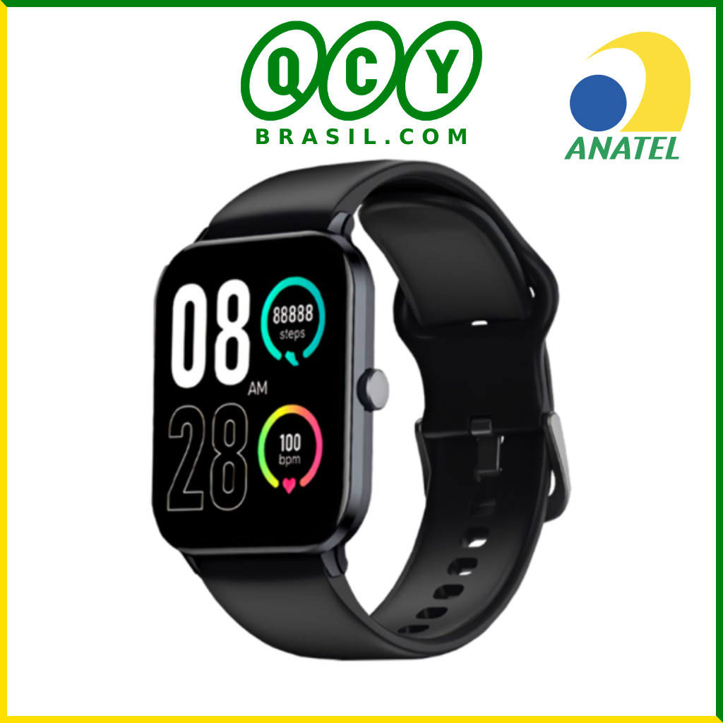 SmartWatch QCY GTC S1 - Relógio Smart Bluetooth 5.0 - À prova D