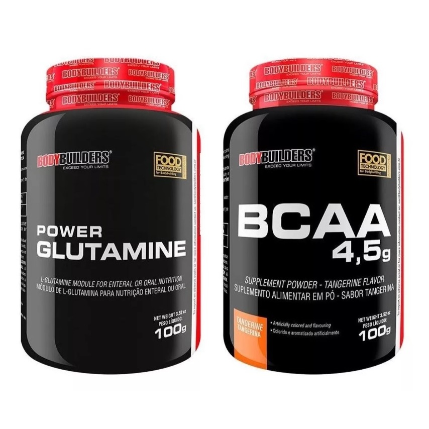 Kit Bcaa 4.5g 100g + Power Glutamina 100g
