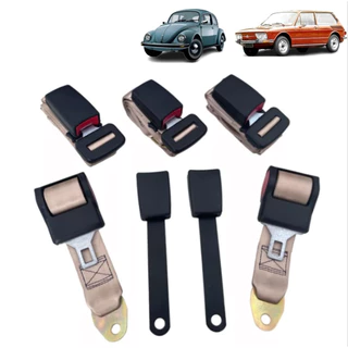 Cinto de Segurança Retrátil Kit Fusca Bege Completo