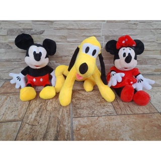 Casal Minnie e Mickey + pluto de pelúcia