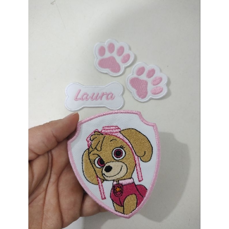 PATCH Termocolante skye - kit contém 4 peças / patrulha canina | Shopee ...