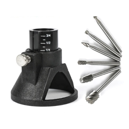 Suporte Localizador Tupia Cortador Madeira+ 6 Fresas