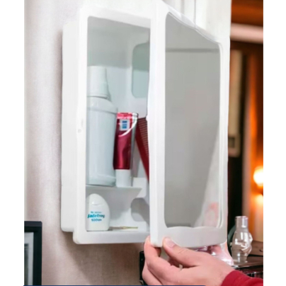 Armário para Banheiro com Espelho Embutir Sobrepor