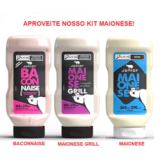 KIT MAIONESE JUNIOR ( 01 Baconnaise, 01 Maionese Grill e 01 Maionese Jr)