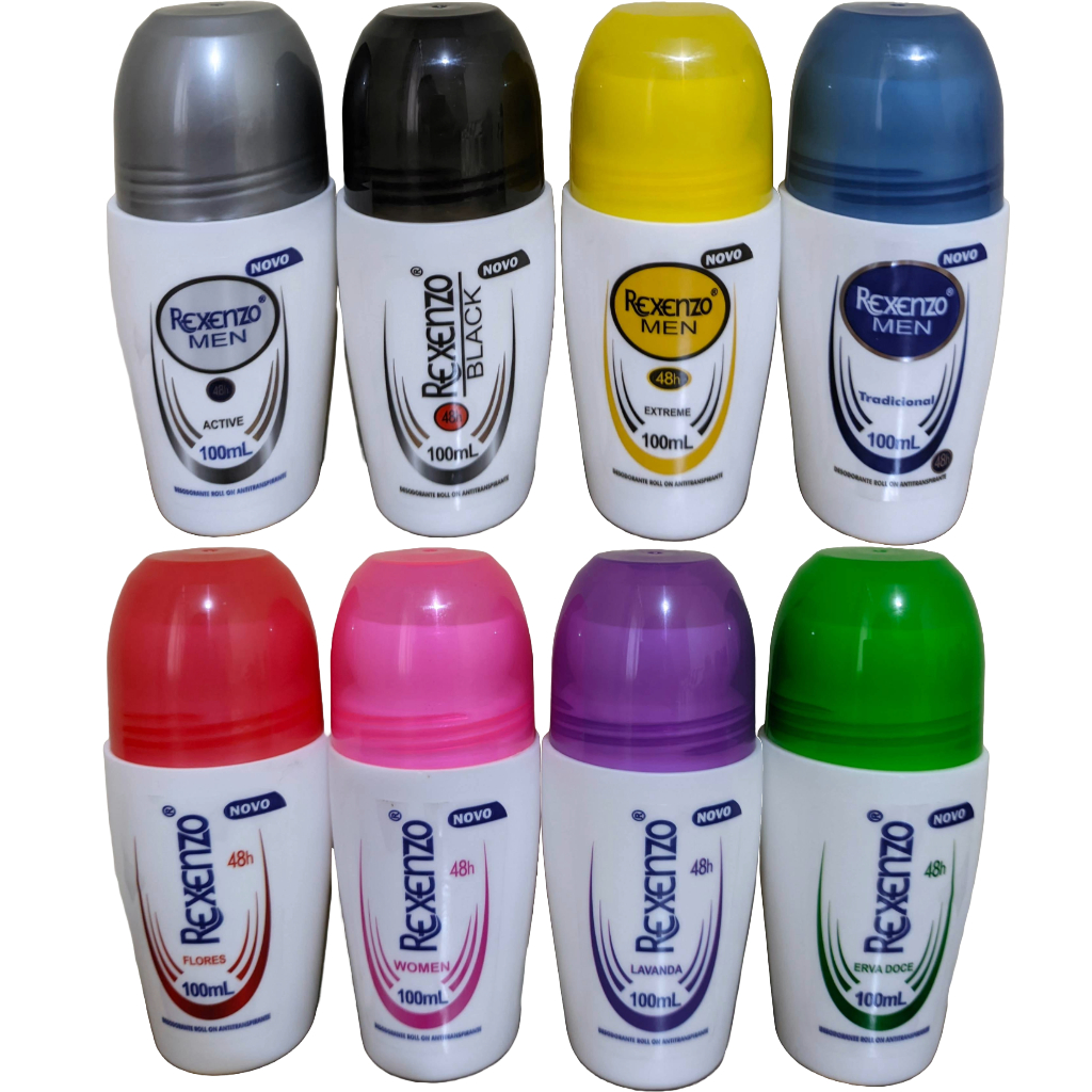 10 Desodorantes Roll-on 100ml - Rexenzo